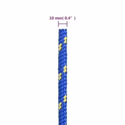 Marine Rope Dock Coil Boat Line Polypropylene Rope Multi Sizes Multi Colours - blue, 10 mm/ 25 m - Additional view 5