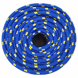 Marine Rope Dock Coil Boat Line Polypropylene Rope Multi Sizes Multi Colours - blue, 14 mm/ 100 m