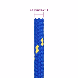 Marine Rope Dock Coil Boat Line Polypropylene Rope Multi Sizes Multi Colours - blue, 18 mm/ 100 m - Additional view 5