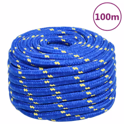 Marine Rope Dock Coil Boat Line Polypropylene Rope Multi Sizes Multi Colours - blue, 20 mm/ 100 m