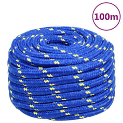 Marine Rope Dock Coil Boat Line Polypropylene Rope Multi Sizes Multi Colours - blue, 20 mm/ 100 m