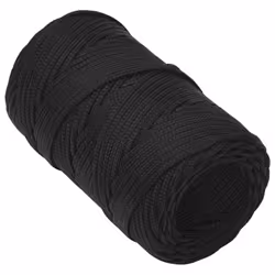 Marine Rope Dock Coil Boat Line Polypropylene Rope Multi Sizes Multi Colours - black, 2 mm/ 250 m