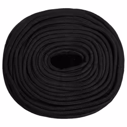 Marine Rope Dock Coil Boat Line Polypropylene Rope Multi Sizes Multi Colours - black, 6 mm/ 100 m - Additional view 2