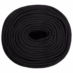 Marine Rope Dock Coil Boat Line Polypropylene Rope Multi Sizes Multi Colours - black, 8 mm/ 25 m