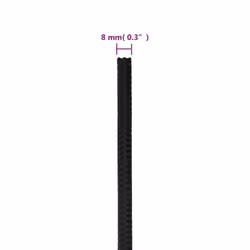 Marine Rope Dock Coil Boat Line Polypropylene Rope Multi Sizes Multi Colours - black, 8 mm/ 25 m