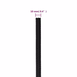 Marine Rope Dock Coil Boat Line Polypropylene Rope Multi Sizes Multi Colours - black, 10 mm/ 250 m - Additional view 3