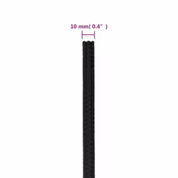 Marine Rope Dock Coil Boat Line Polypropylene Rope Multi Sizes Multi Colours - black, 10 mm/ 500 m - Additional view 3
