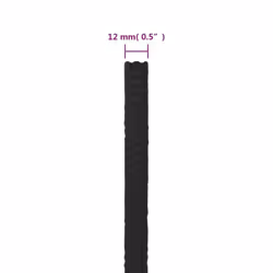 Marine Rope Dock Coil Boat Line Polypropylene Rope Multi Sizes Multi Colours - black, 12 mm/ 250 m