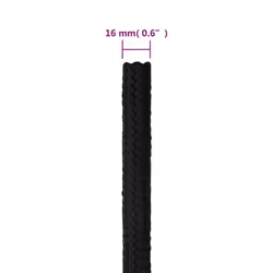Marine Rope Dock Coil Boat Line Polypropylene Rope Multi Sizes Multi Colours - black, 16 mm/ 100 m - Additional view 5