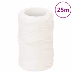 Marine Rope Dock Coil Boat Line Polypropylene Rope Multi Sizes Multi Colours - white, 2 mm/ 25 m