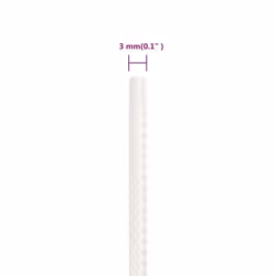 Marine Rope Dock Coil Boat Line Polypropylene Rope Multi Sizes Multi Colours - white, 3 mm/ 25 m - Additional view 5