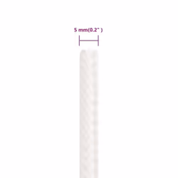 Marine Rope Dock Coil Boat Line Polypropylene Rope Multi Sizes Multi Colours - white, 5 mm/ 25 m - Additional view 3