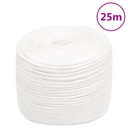 Marine Rope Dock Coil Boat Line Polypropylene Rope Multi Sizes Multi Colours - white, 10 mm/ 25 m