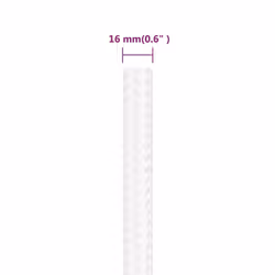Marine Rope Dock Coil Boat Line Polypropylene Rope Multi Sizes Multi Colours - white, 16 mm/ 250 m - Additional view 3