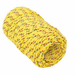 Marine Rope Dock Coil Boat Line Polypropylene Rope Multi Sizes Multi Colours - yellow, 2 mm/ 250 m - Additional view 2