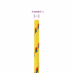 Marine Rope Dock Coil Boat Line Polypropylene Rope Multi Sizes Multi Colours - yellow, 3 mm/ 25 m - Additional view 5