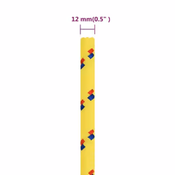 Marine Rope Dock Coil Boat Line Polypropylene Rope Multi Sizes Multi Colours - yellow, 12 mm/ 100 m - Additional view 5