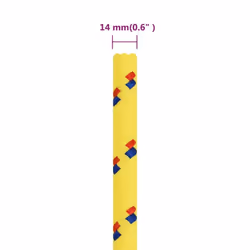 Marine Rope Dock Coil Boat Line Polypropylene Rope Multi Sizes Multi Colours - yellow, 14 mm/ 25 m - Additional view 3