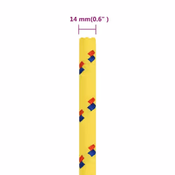 Marine Rope Dock Coil Boat Line Polypropylene Rope Multi Sizes Multi Colours - yellow, 14 mm/ 250 m - Additional view 3