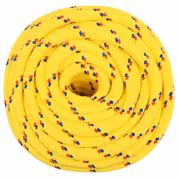 Marine Rope Dock Coil Boat Line Polypropylene Rope Multi Sizes Multi Colours - yellow, 18 mm/ 100 m