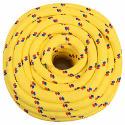 Marine Rope Dock Coil Boat Line Polypropylene Rope Multi Sizes Multi Colours - yellow, 20 mm/ 25 m - Additional view 2