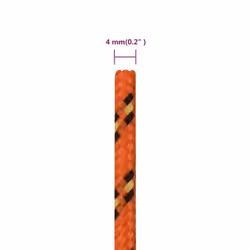 Marine Rope Dock Coil Boat Line Polypropylene Rope Multi Sizes Multi Colours - orange, 4 mm/ 25 m - Additional view 3