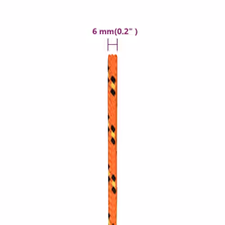 Marine Rope Dock Coil Boat Line Polypropylene Rope Multi Sizes Multi Colours - orange, 6 mm/ 50 m - Additional view 5