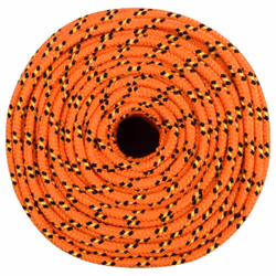 Marine Rope Dock Coil Boat Line Polypropylene Rope Multi Sizes Multi Colours - orange, 6 mm/ 100 m - Additional view 2