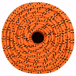Marine Rope Dock Coil Boat Line Polypropylene Rope Multi Sizes Multi Colours - orange, 10 mm/ 50 m - Additional view 2