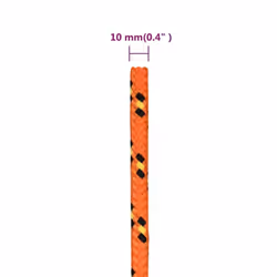 Marine Rope Dock Coil Boat Line Polypropylene Rope Multi Sizes Multi Colours - orange, 10 mm/ 500 m - Additional view 3