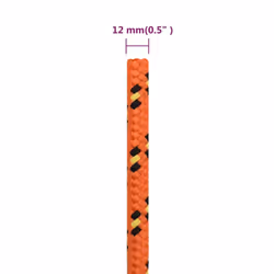 Marine Rope Dock Coil Boat Line Polypropylene Rope Multi Sizes Multi Colours - orange, 12 mm/ 50 m - Additional view 5