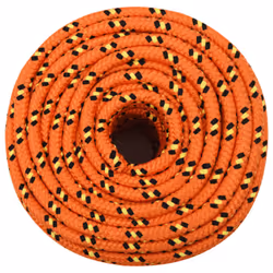 Marine Rope Dock Coil Boat Line Polypropylene Rope Multi Sizes Multi Colours - orange, 14 mm/ 50 m - Additional view 2