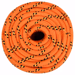 Marine Rope Dock Coil Boat Line Polypropylene Rope Multi Sizes Multi Colours - orange, 16 mm/ 25 m