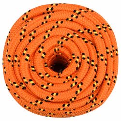Marine Rope Dock Coil Boat Line Polypropylene Rope Multi Sizes Multi Colours - orange, 20 mm/ 50 m - Additional view 2