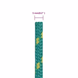 Marine Rope Dock Coil Boat Line Polypropylene Rope Multi Sizes Multi Colours - green, 5 mm/ 50 m - Additional view 5