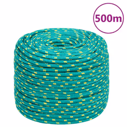 Marine Rope Dock Coil Boat Line Polypropylene Rope Multi Sizes Multi Colours - green, 10 mm/ 500 m