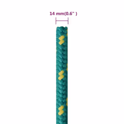 Marine Rope Dock Coil Boat Line Polypropylene Rope Multi Sizes Multi Colours - green, 14 mm/ 250 m - Additional view 5