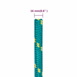 Marine Rope Dock Coil Boat Line Polypropylene Rope Multi Sizes Multi Colours - green, 16 mm/ 50 m - Additional view 5