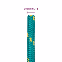 Marine Rope Dock Coil Boat Line Polypropylene Rope Multi Sizes Multi Colours - green, 18 mm/ 50 m - Additional view 3