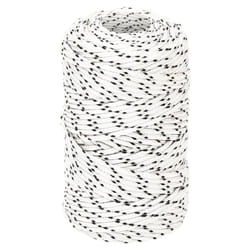 vidaXL Braided Boat Rope Polyester Sturdy Yacht Cable Black/White Multi Sizes - 2 mm/ 250 m