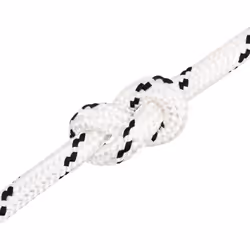 vidaXL Braided Boat Rope Polyester Sturdy Yacht Cable Black/White Multi Sizes - 20 mm/ 25 m - Additional view 4
