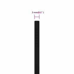 vidaXL Braided Boat Rope Polyester Sturdy Yacht Cable Black/White Multi Sizes - black, 3 mm/ 250 m - Additional view 5