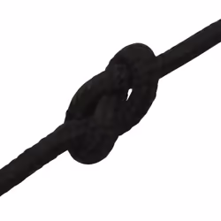 vidaXL Braided Boat Rope Polyester Sturdy Yacht Cable Black/White Multi Sizes - black, 4 mm/ 50 m - Additional view 4
