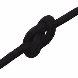 vidaXL Braided Boat Rope Polyester Sturdy Yacht Cable Black/White Multi Sizes - black, 4 mm/ 250 m - Additional view 4