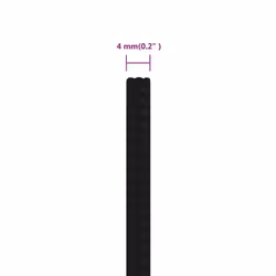 vidaXL Braided Boat Rope Polyester Sturdy Yacht Cable Black/White Multi Sizes - black, 4 mm/ 500 m - Additional view 5