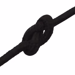 vidaXL Braided Boat Rope Polyester Sturdy Yacht Cable Black/White Multi Sizes - black, 5 mm/ 50 m - Additional view 4