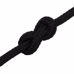 vidaXL Braided Boat Rope Polyester Sturdy Yacht Cable Black/White Multi Sizes - black, 8 mm/ 25 m - Additional view 4