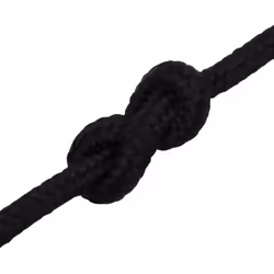 vidaXL Braided Boat Rope Polyester Sturdy Yacht Cable Black/White Multi Sizes - black, 8 mm/ 250 m - Additional view 4