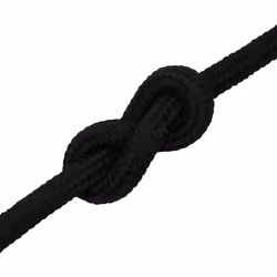 vidaXL Braided Boat Rope Polyester Sturdy Yacht Cable Black/White Multi Sizes - black, 20 mm/ 25 m - Additional view 4