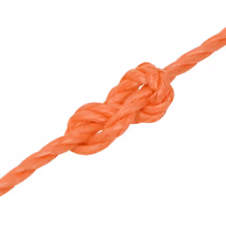 vidaXL Twisted Rope Garden Workshop Line Work Rope Boat Rope Polypropylene - orange, 3 mm/ 25 m - Additional view 4